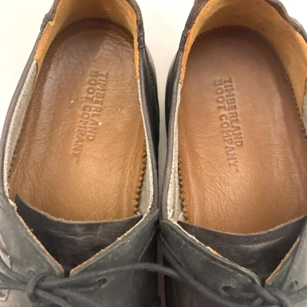 TIMBERLAND Wodehouse Oxford Mens Shoes Distressed Leather Cap Toe Lace Up US 12
